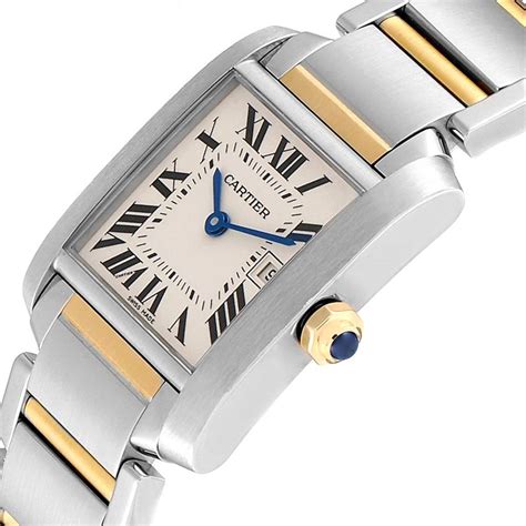 cartier french tank bicolor|cartier french tank watch price.